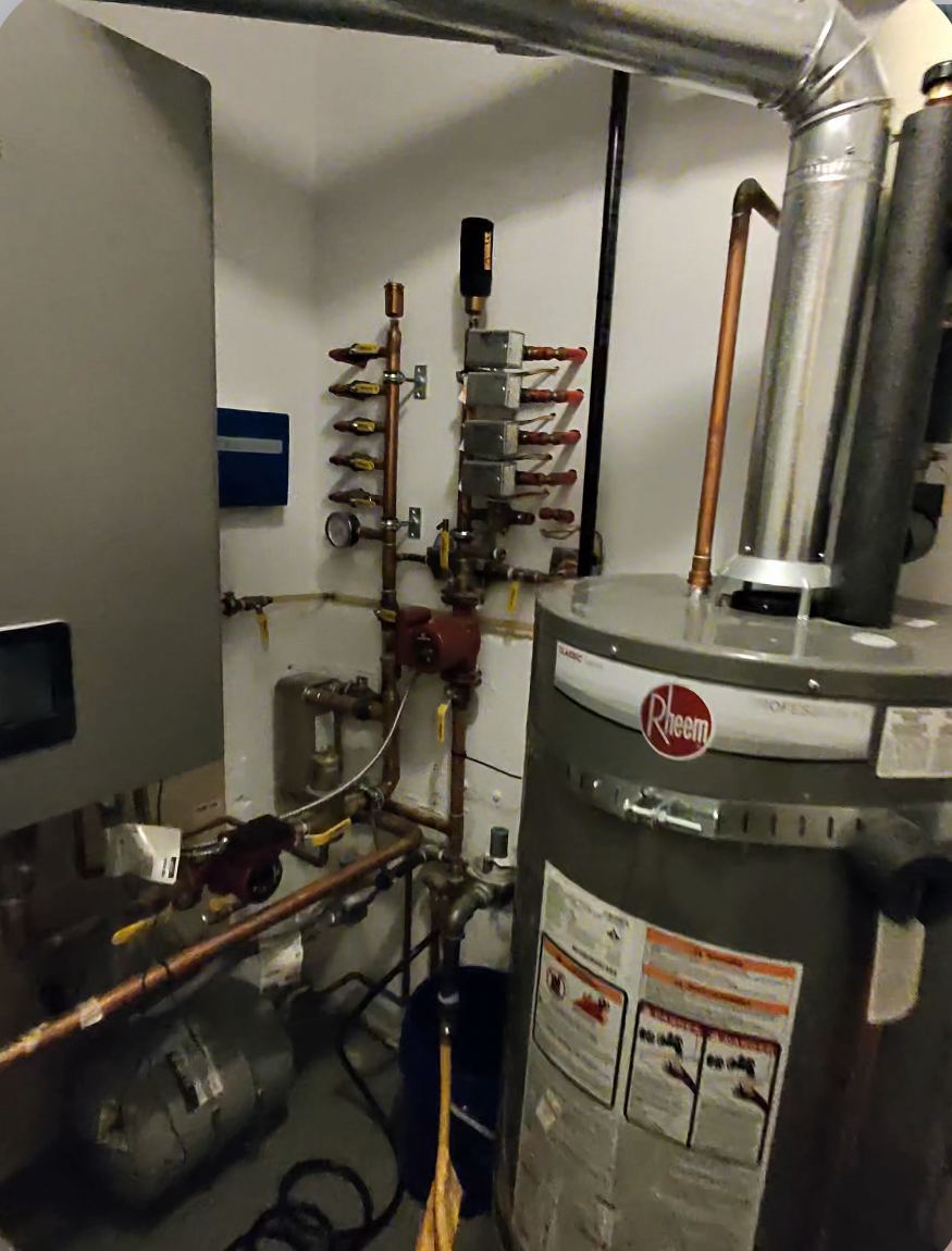 Rheem water heater installation